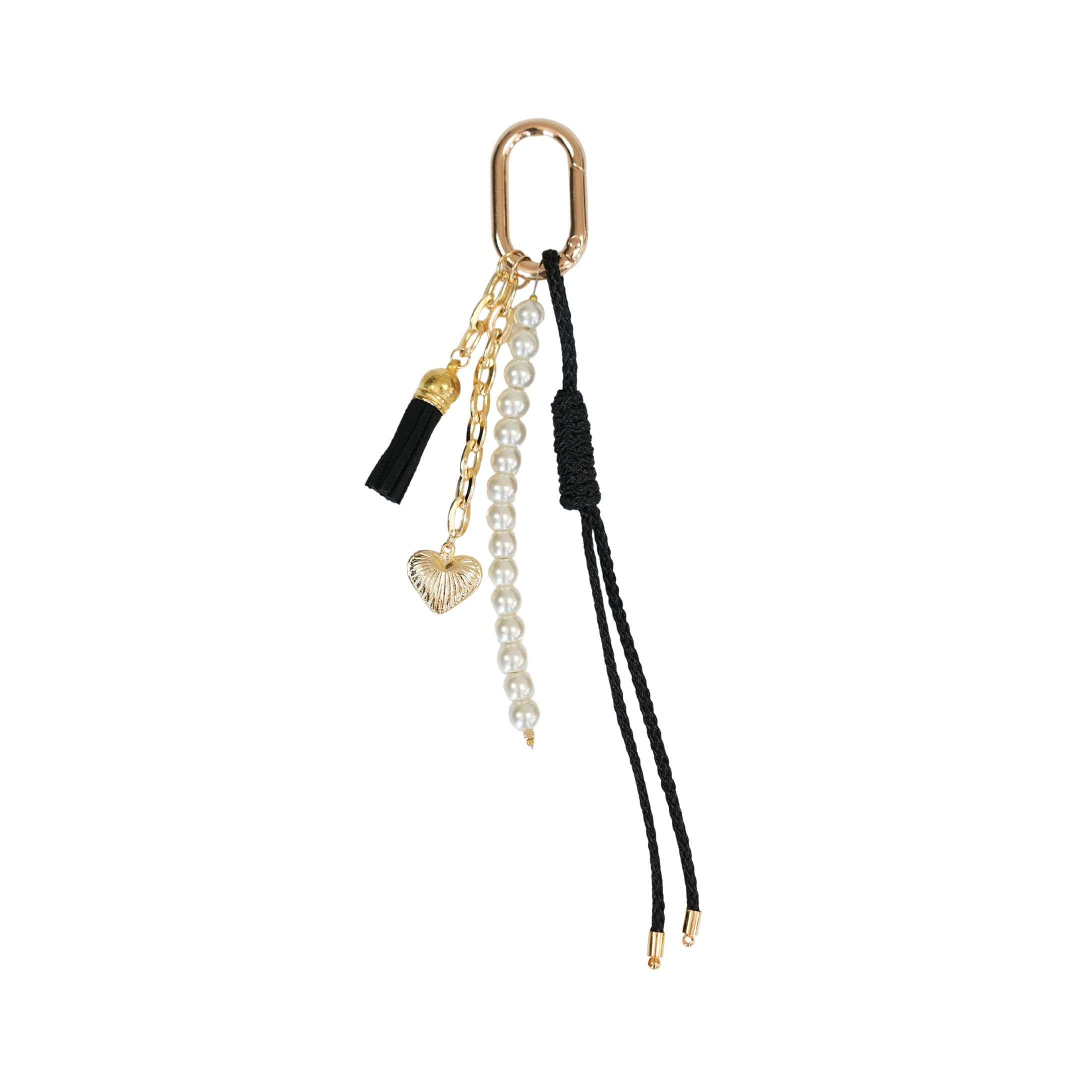 Noir Pearl Handmade Knitted Textured Bag Charm – RopeCharm (Bag Charm) | Happyangels