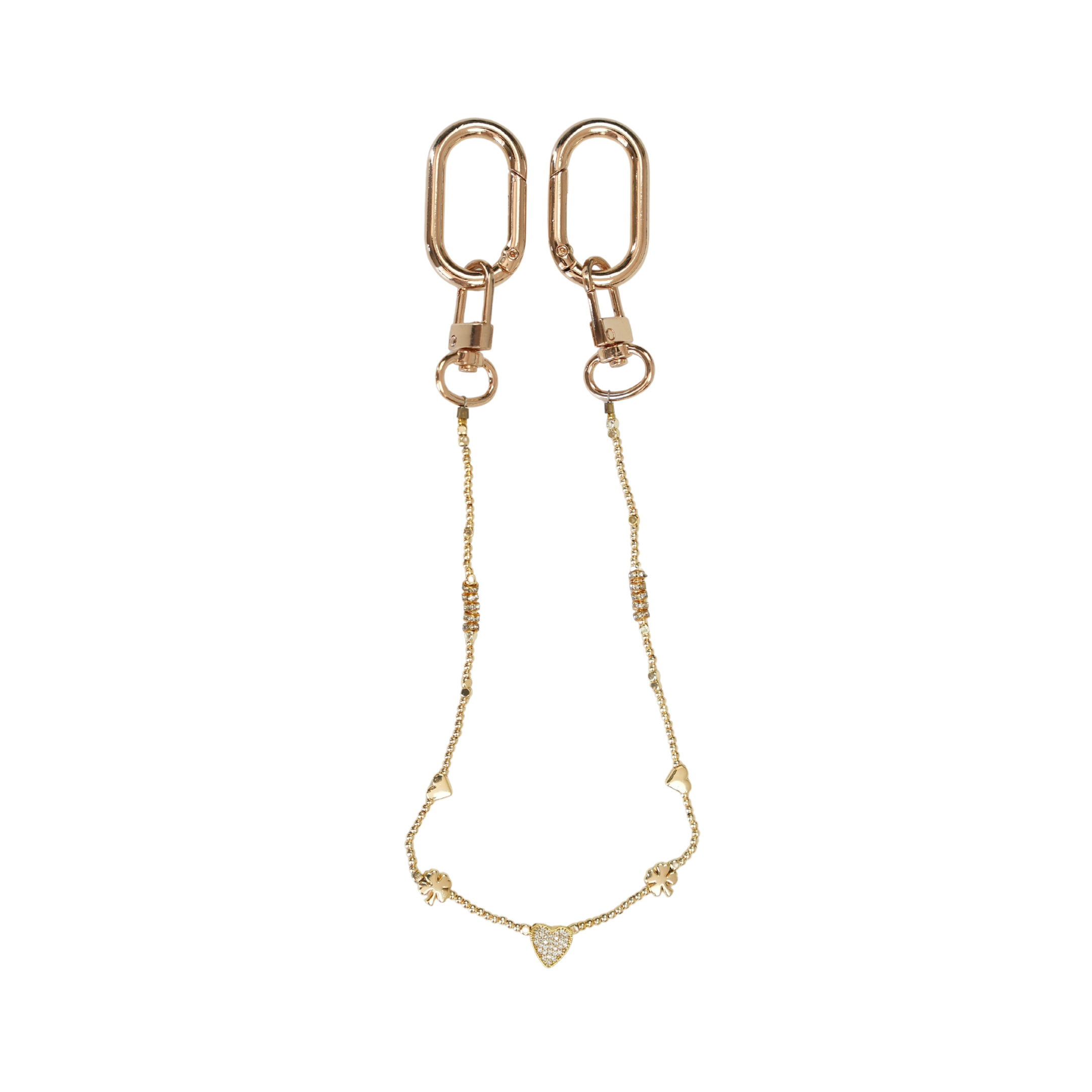 Lucky Heart Zirkon Taşlı Çanta Süsü – ClassicCharm (Bag Charm) | Happyangels