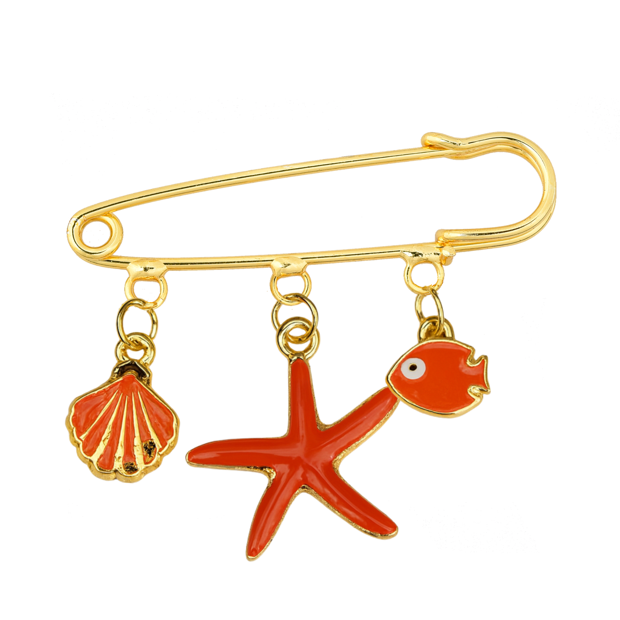 Coral Dive Çengelli İğneli Giyim & Çanta Süsü – PinCharm (Bag Charm) | Happyangels