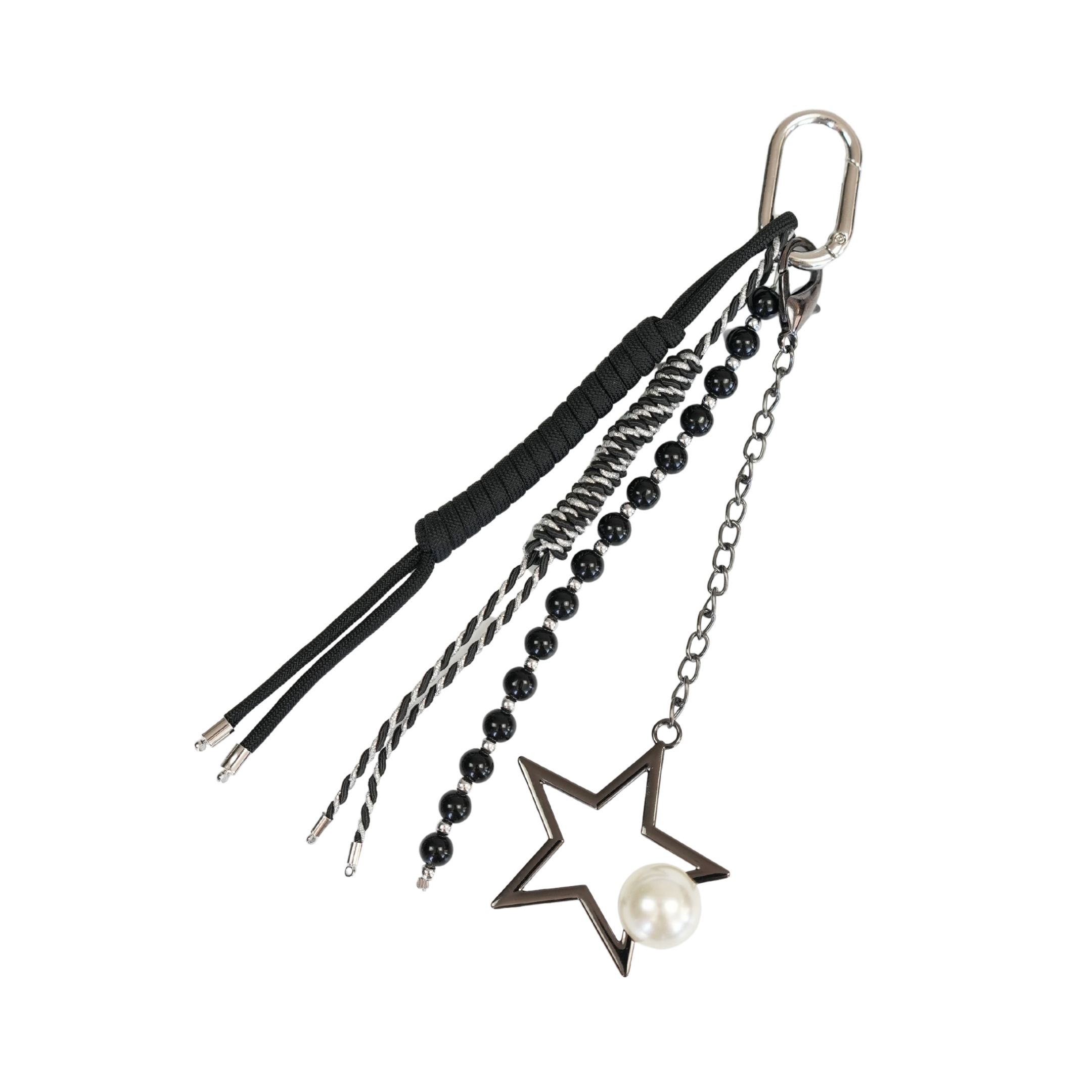 Star Noir El Yapımı Örgü Dokulu Çanta Süsü – RopeCharm (Bag Charm) | Happyangels