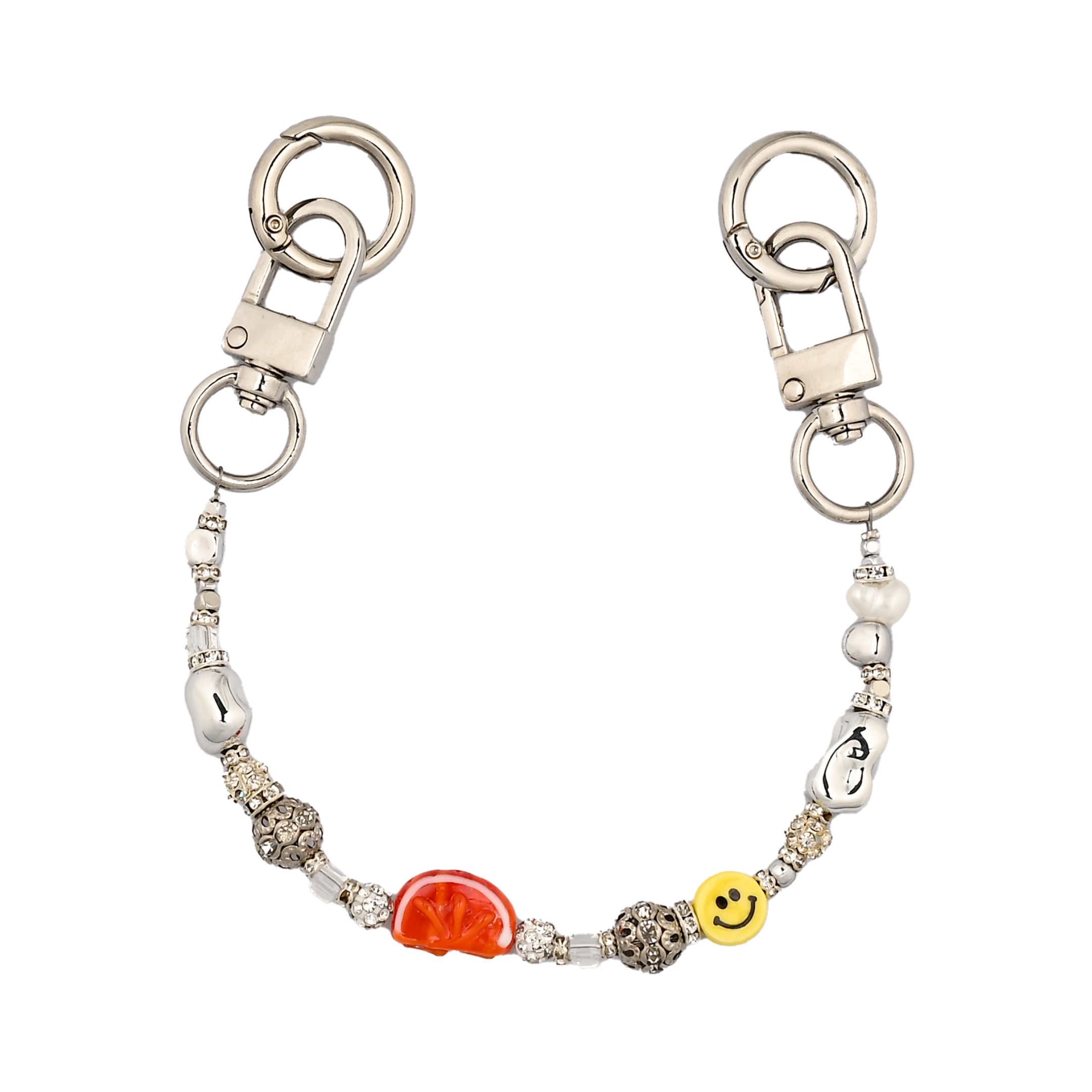 Citrus Smile Murano Esintili Cam İşlemeli Çanta Süsü – LuxCharm (Bag Charm) | Happyangels