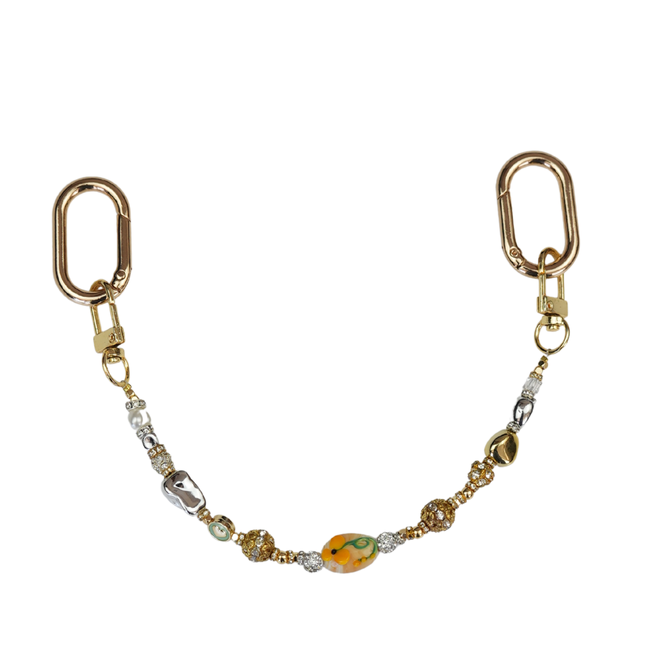 Sun Petal Murano Esintili Cam İşlemeli Çanta Süsü – LuxCharm (Bag Charm) | Happyangels