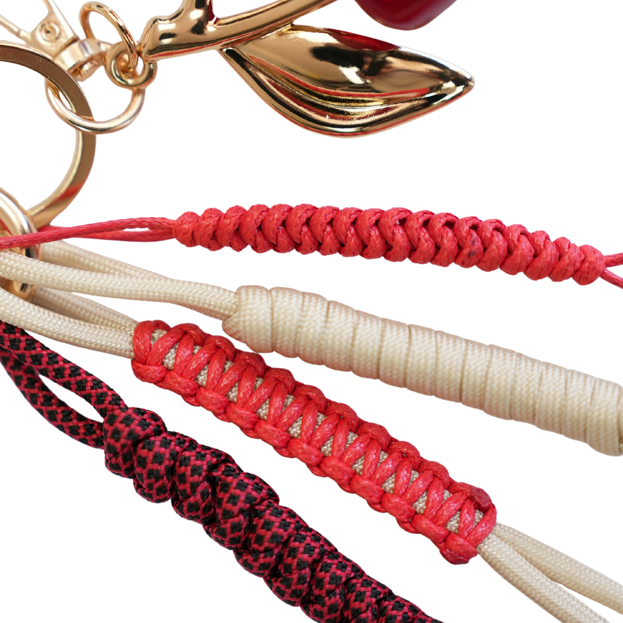 Crimson Loop El Yapımı Örgü Dokulu Çanta Süsü – RopeCharm (Bag Charm) | Happyangels