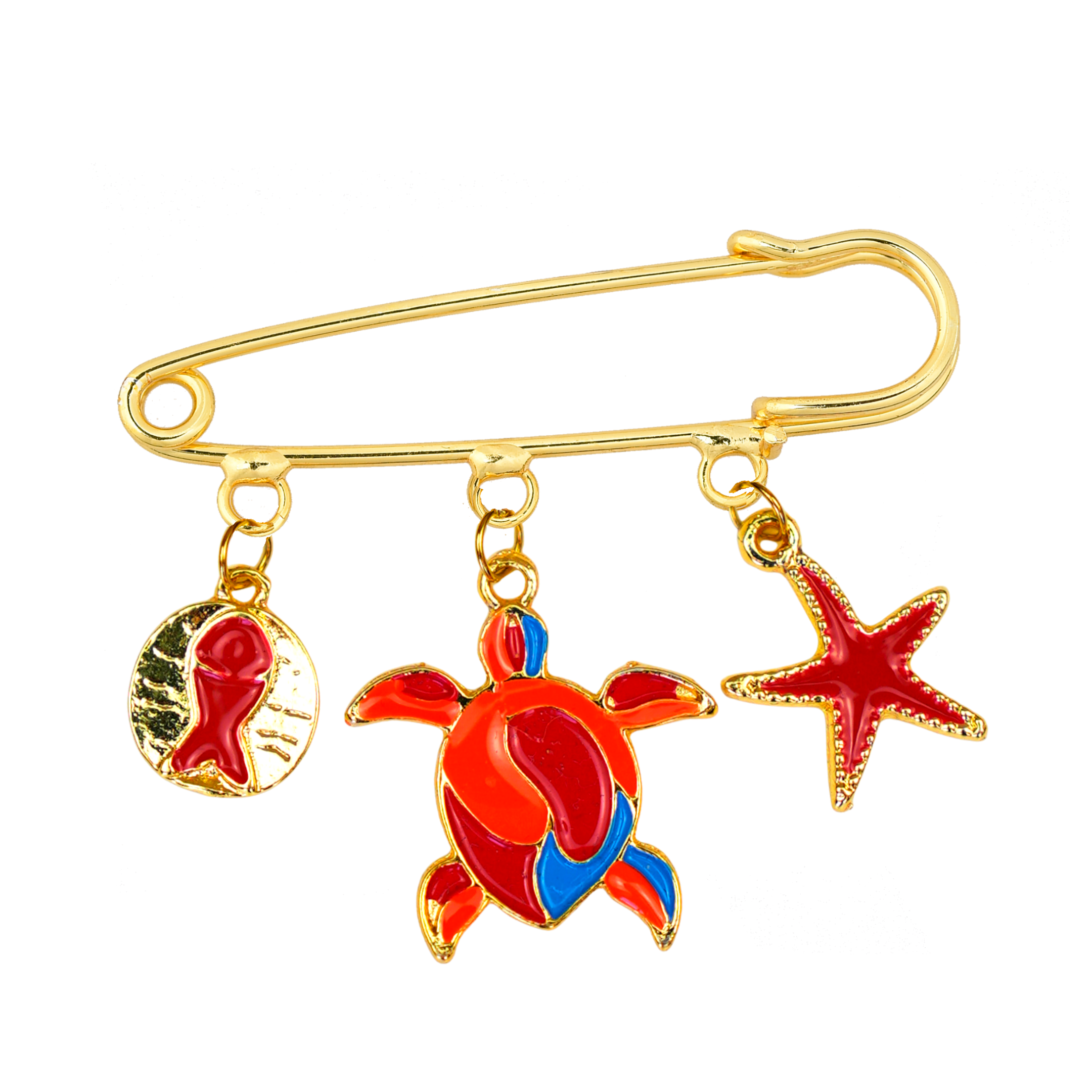 Turtle Tale Çengelli İğneli Giyim & Çanta Süsü – PinCharm (Bag Charm) | Happyangels