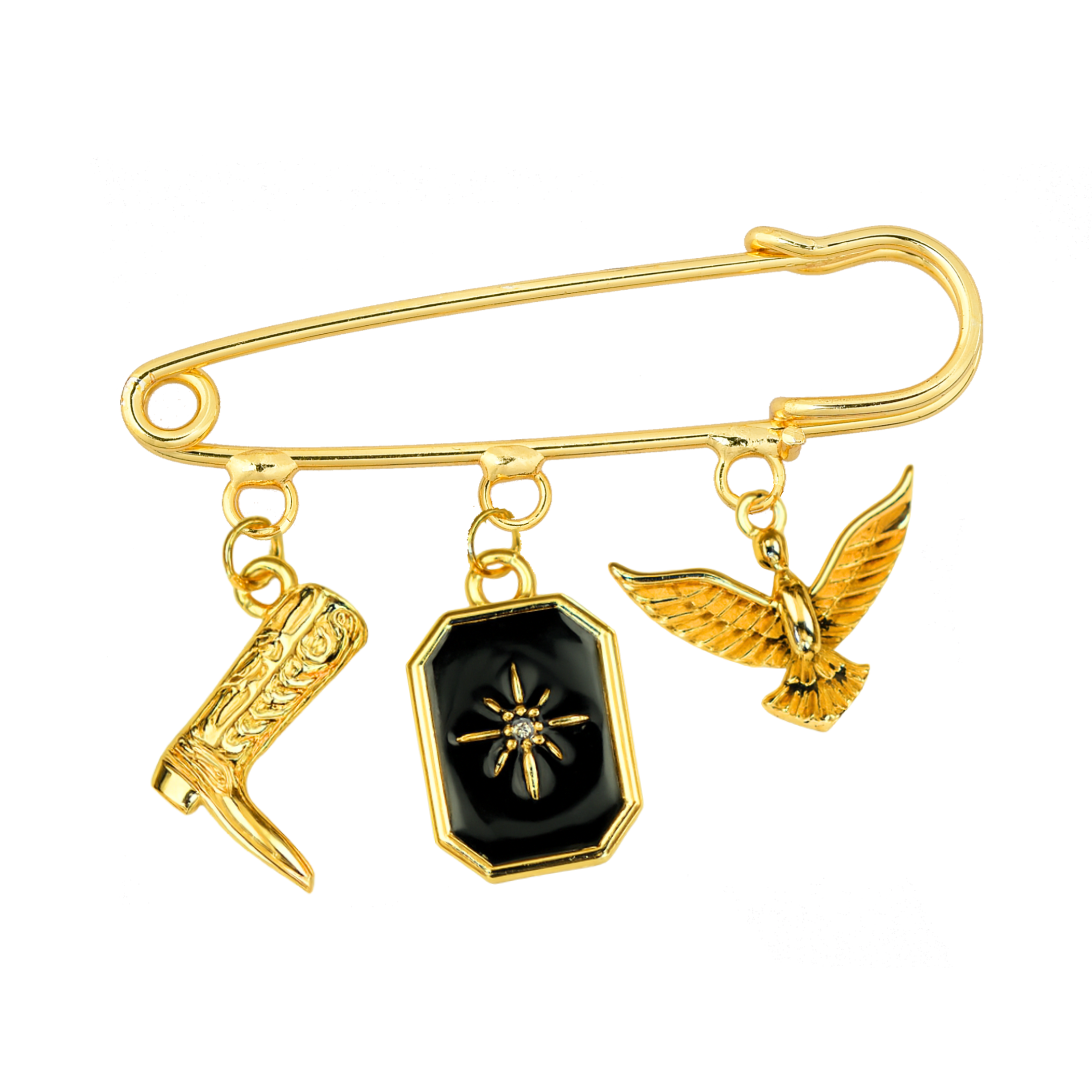 Rodeo Star Çengelli İğneli Giyim & Çanta Süsü – PinCharm (Bag Charm) | Happyangels