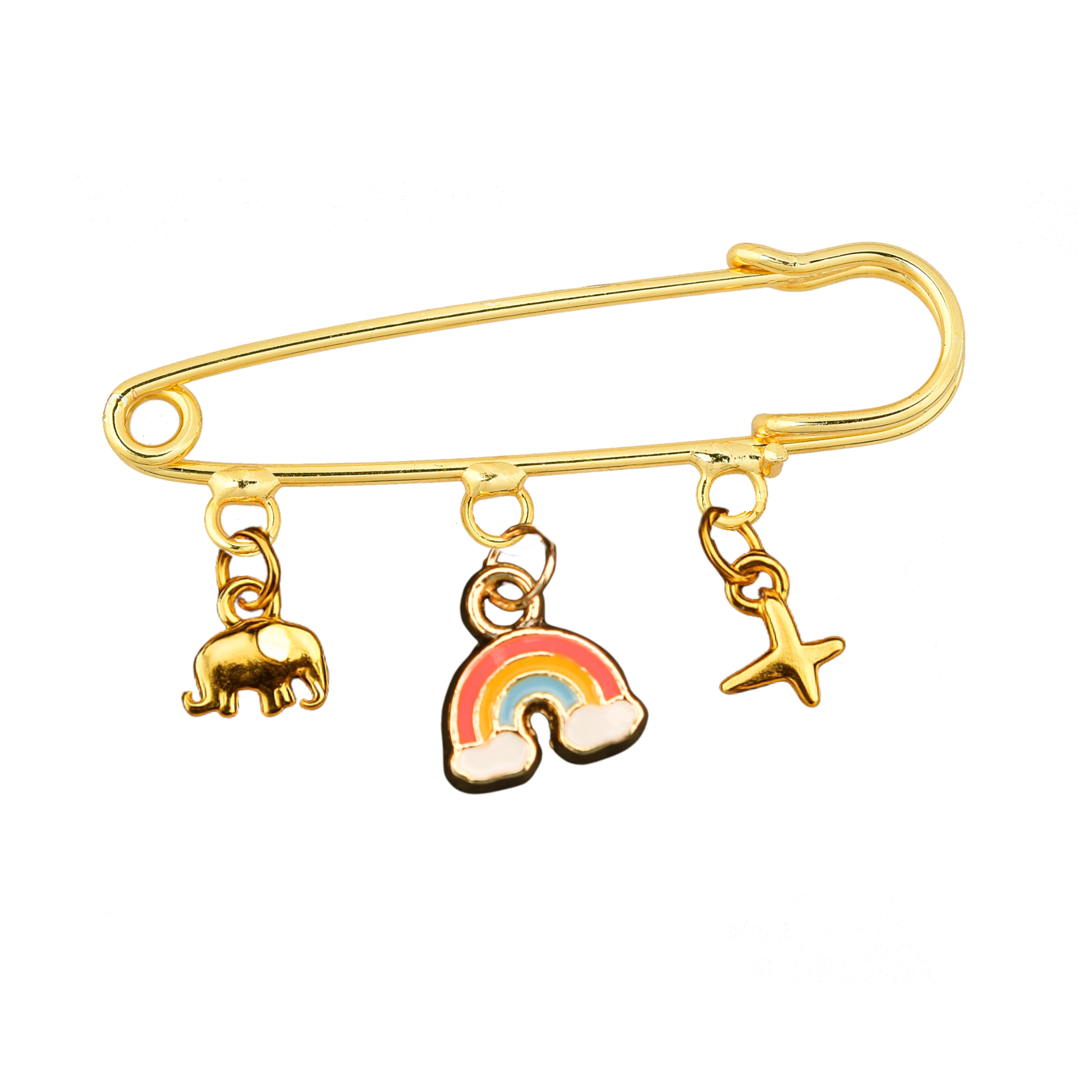 Rainbow Safari Çengelli İğneli Giyim & Çanta Süsü – PinCharm (Bag Charm) | Happyangels