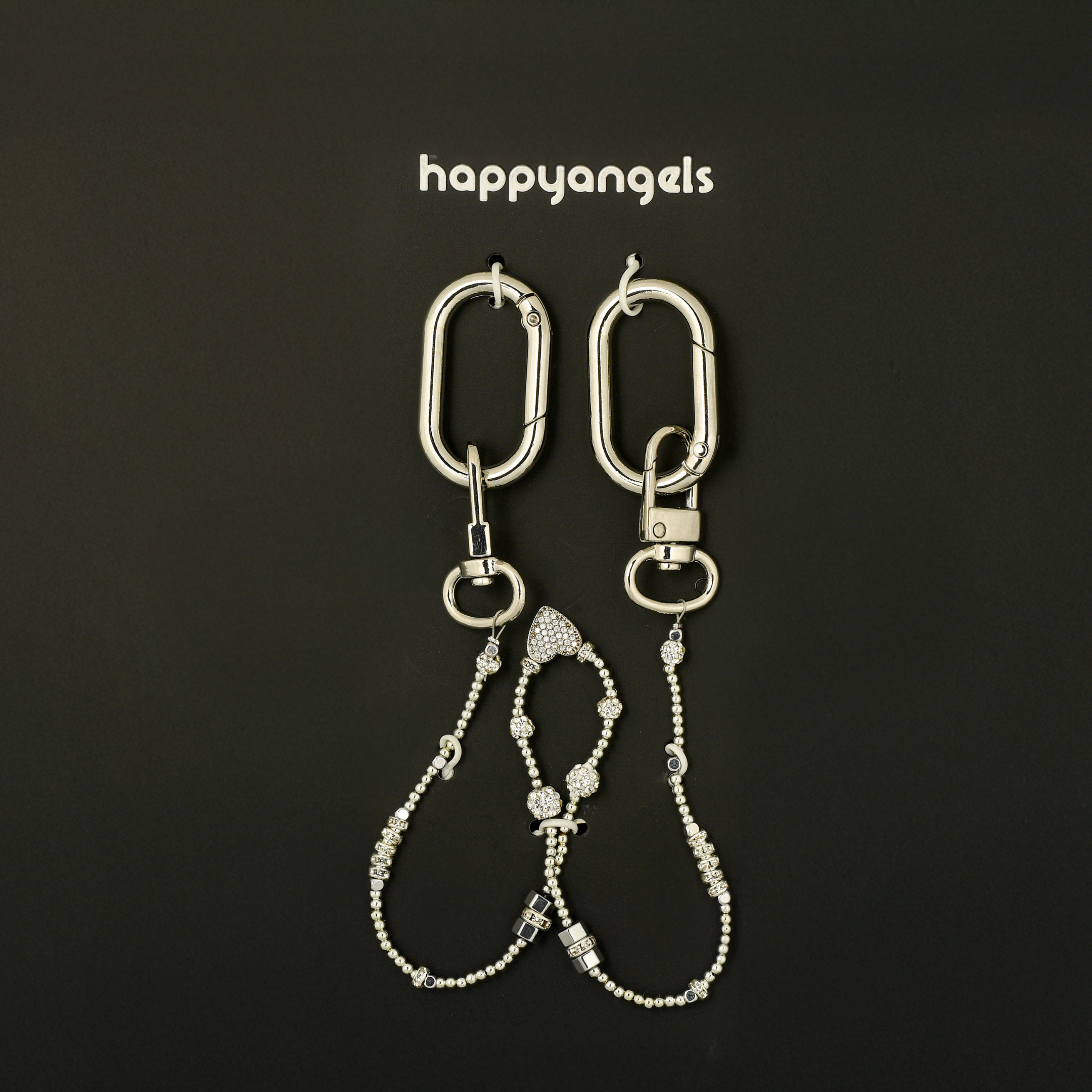 Moon Light Altın Kaplama Zirkon Taşlı Çanta Süsü – ClassicCharm (Bag Charm) | Happyangels