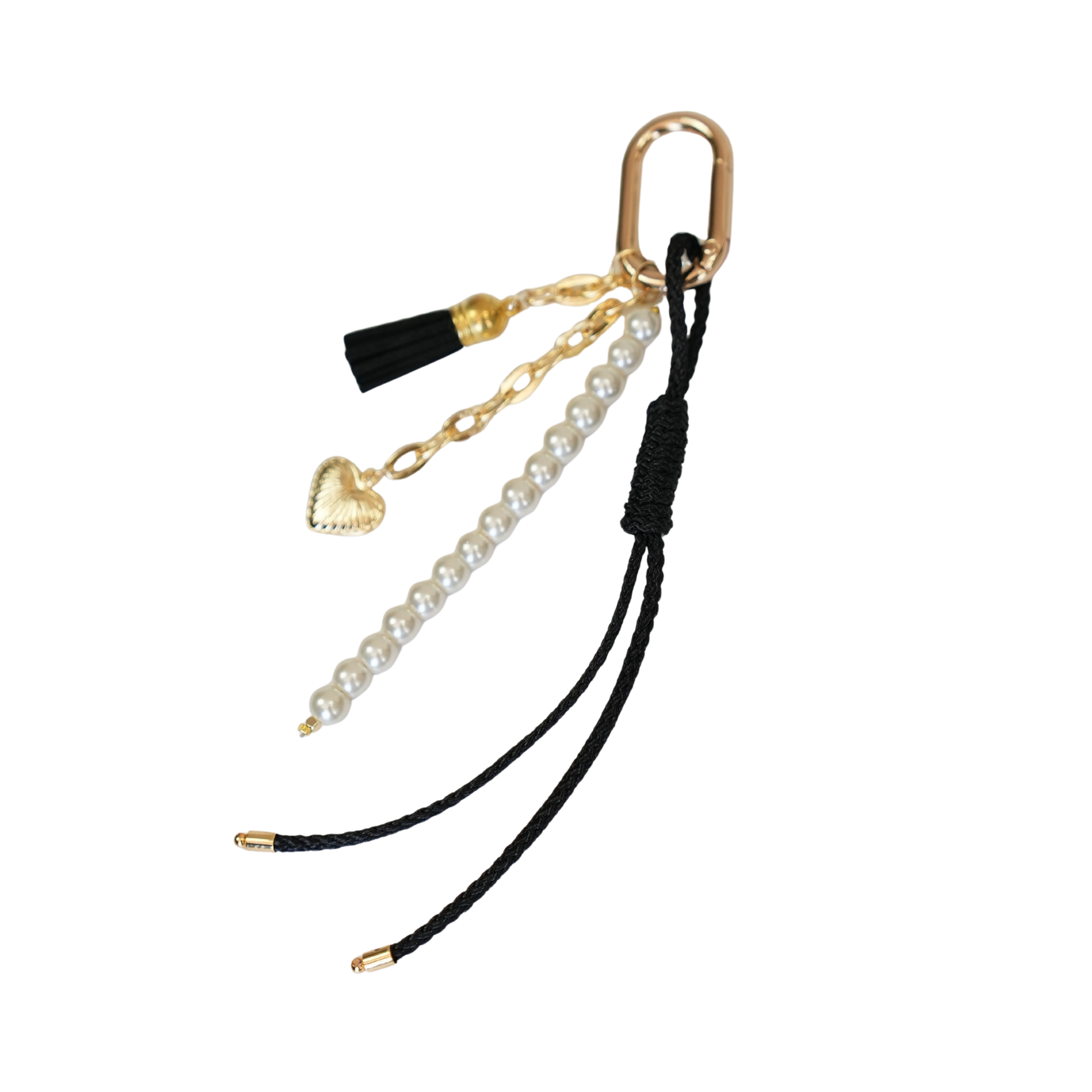 Noir Pearl El Yapımı Örgü Dokulu Çanta Süsü – RopeCharm (Bag Charm) | Happyangels