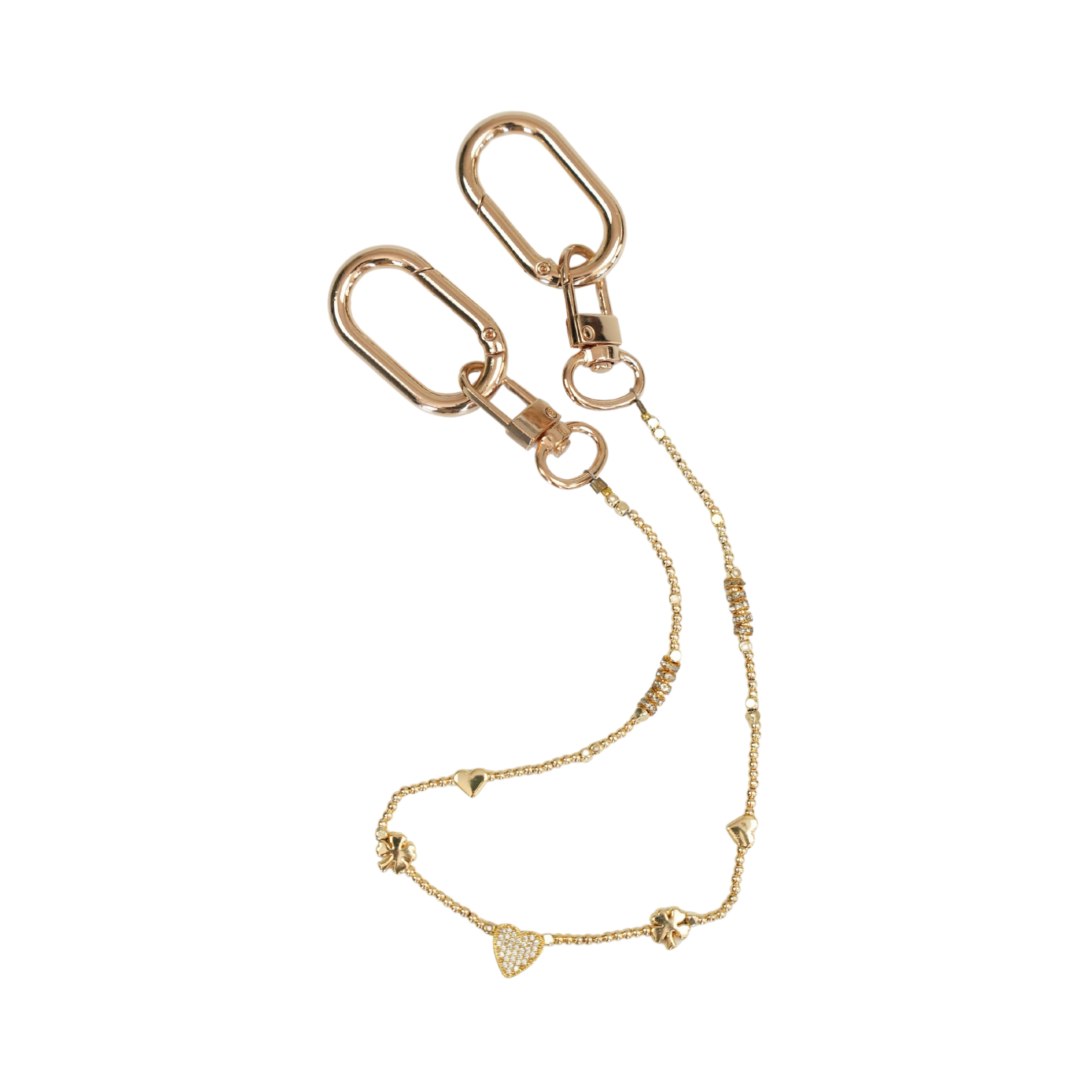 Lucky Heart Zirkon Taşlı Çanta Süsü – ClassicCharm (Bag Charm) | Happyangels