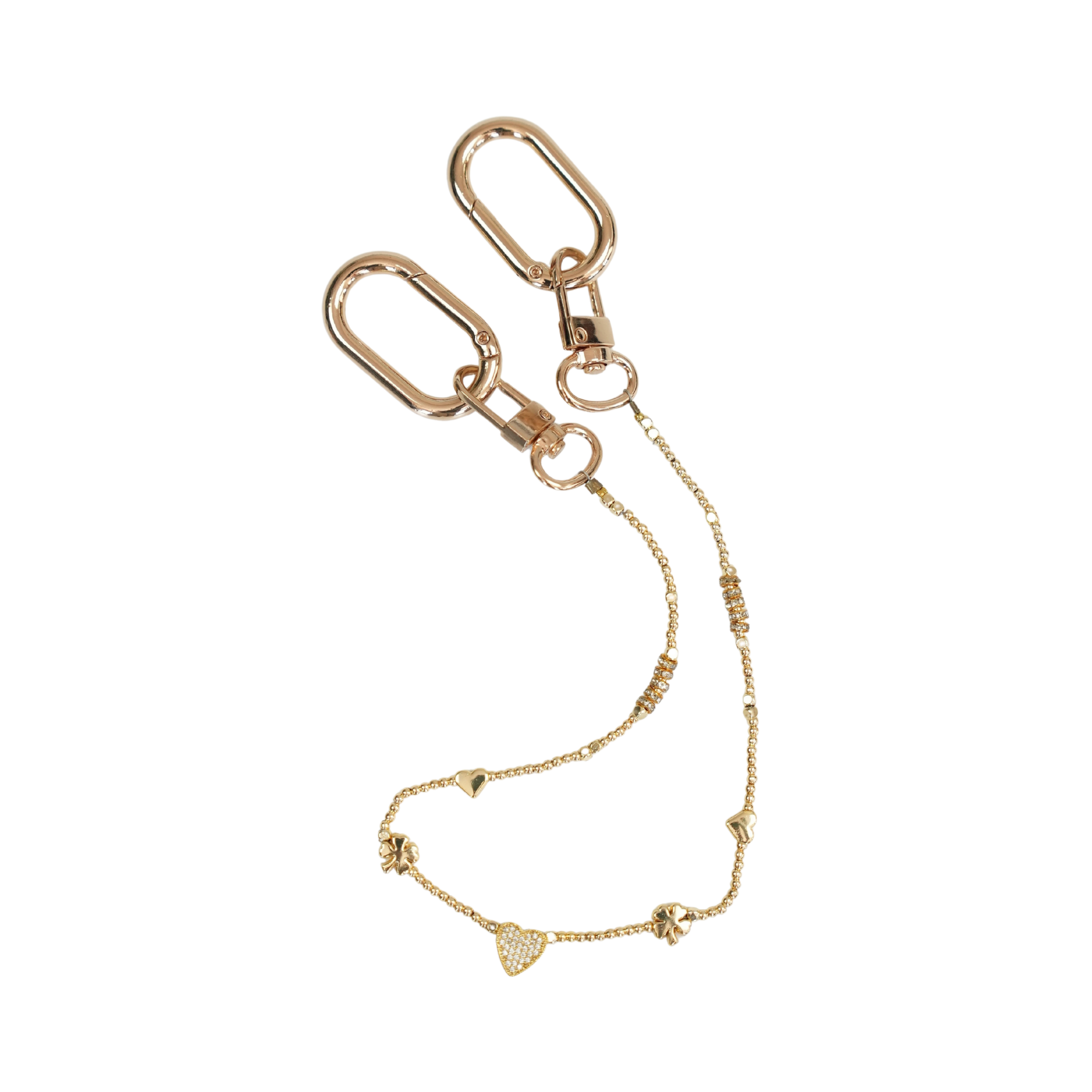 Lucky Heart Zirkon Taşlı Çanta Süsü – ClassicCharm (Bag Charm) | Happyangels