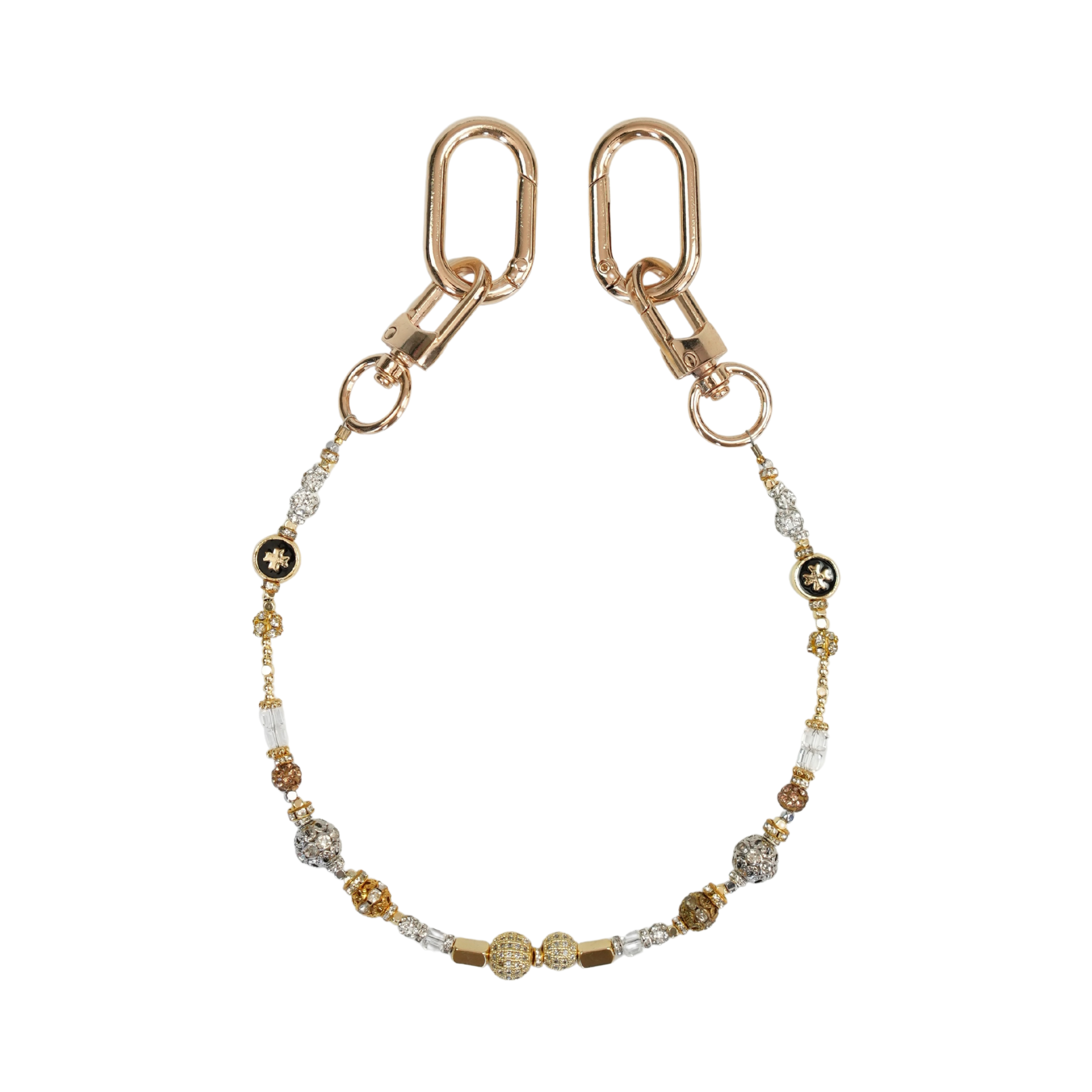 Moon Flicker Altın Kaplama Zirkon Taşlı Çanta Süsü – LuxCharm (Bag Charm) | Happyangels