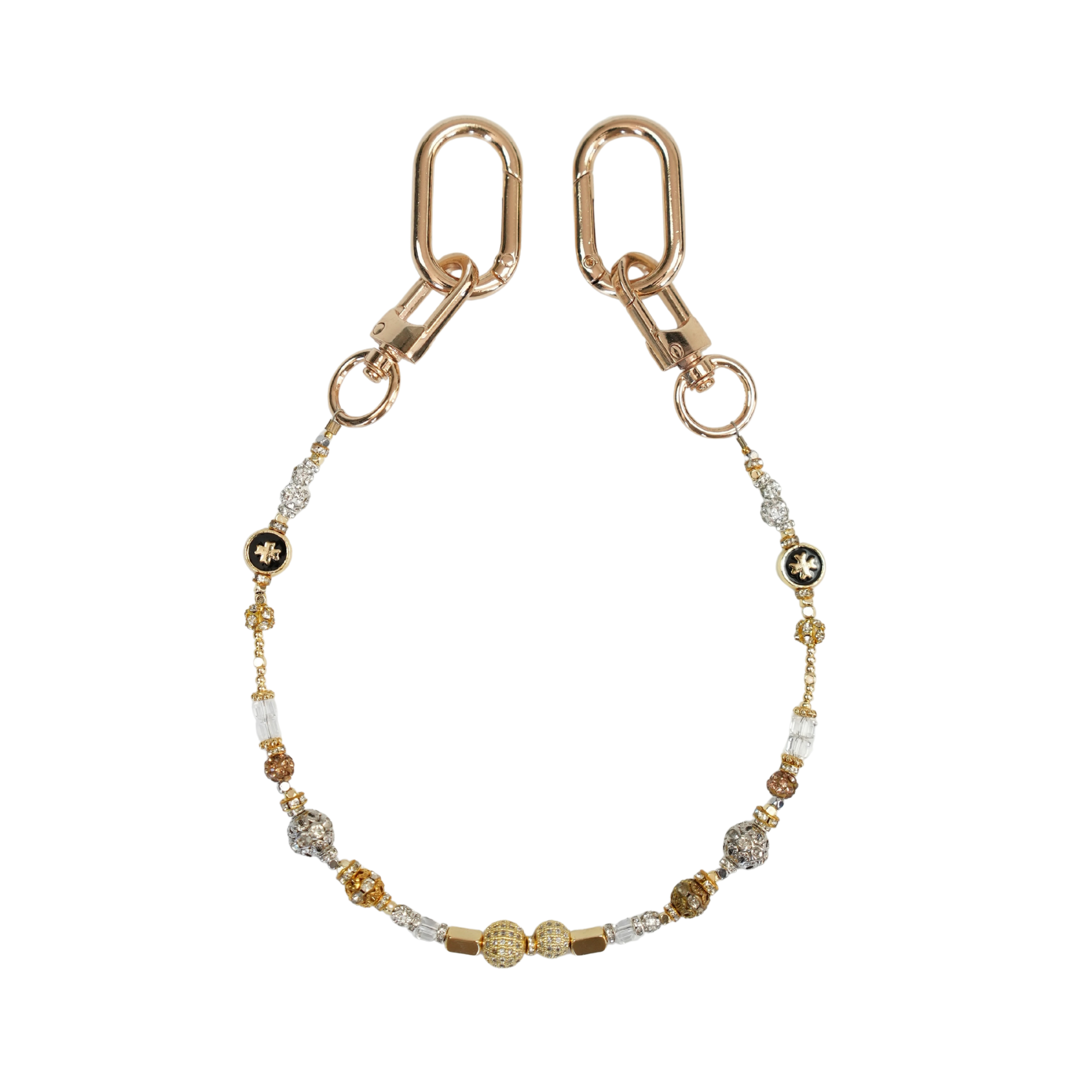 Moon Flicker Altın Kaplama Zirkon Taşlı Çanta Süsü – LuxCharm (Bag Charm) | Happyangels