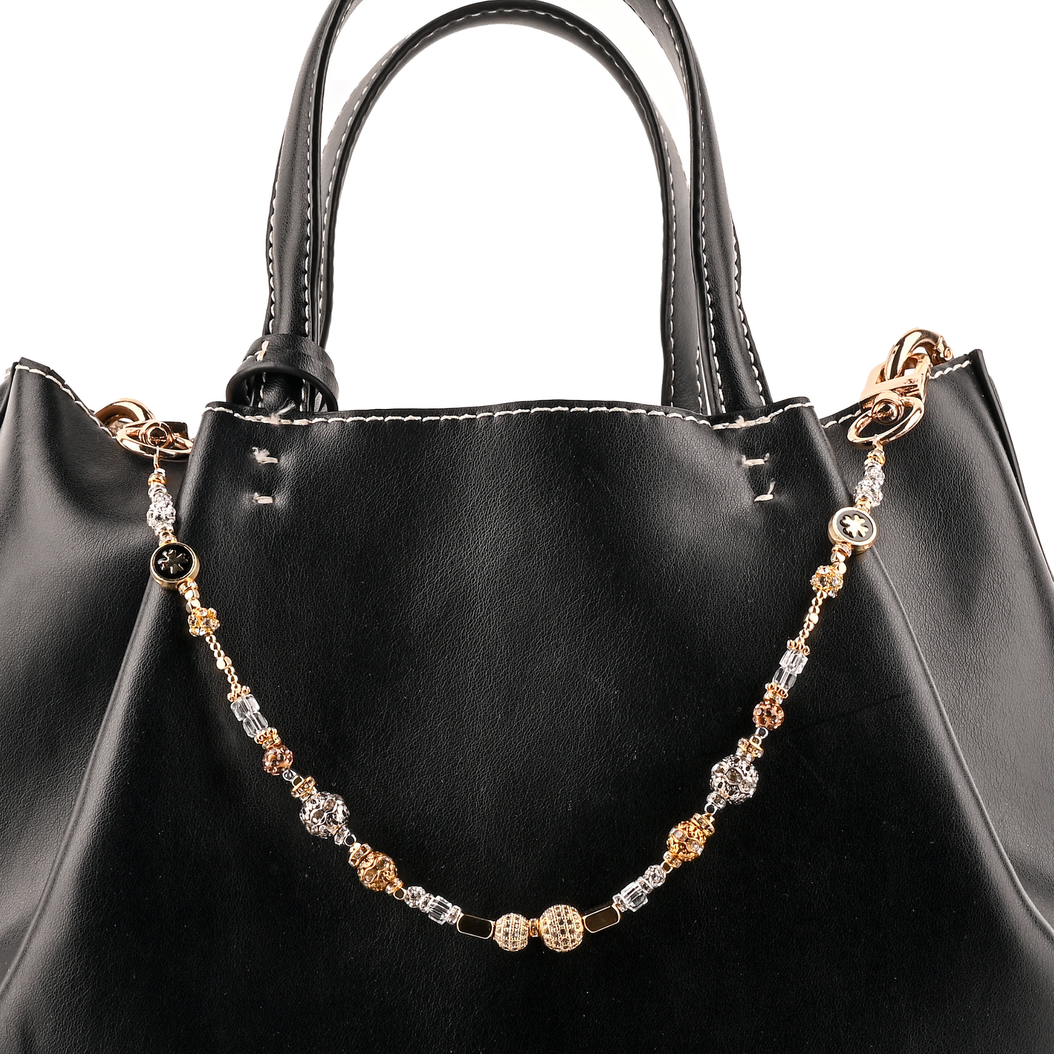 Moon Flicker Altın Kaplama Zirkon Taşlı Çanta Süsü – LuxCharm (Bag Charm) | Happyangels