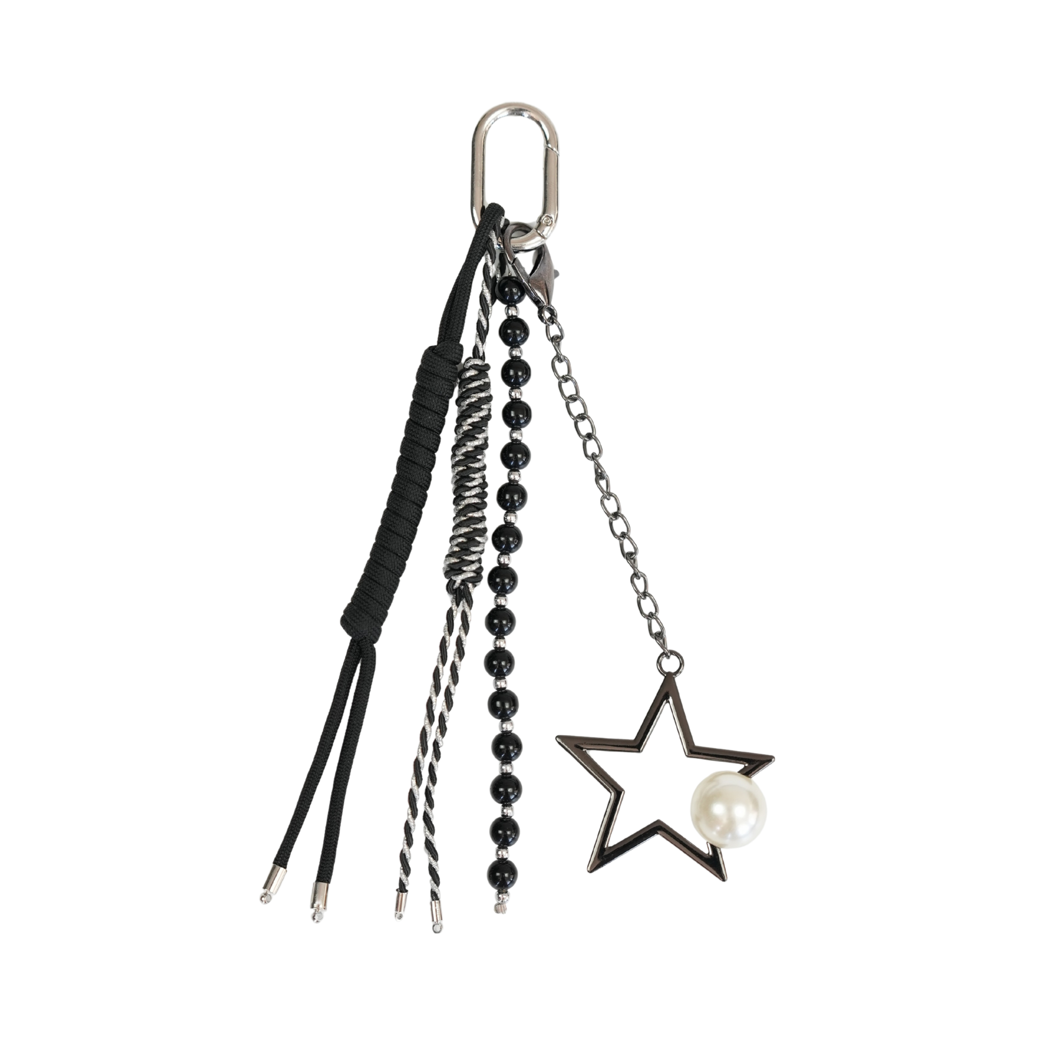 Star Noir El Yapımı Örgü Dokulu Çanta Süsü – RopeCharm (Bag Charm) | Happyangels
