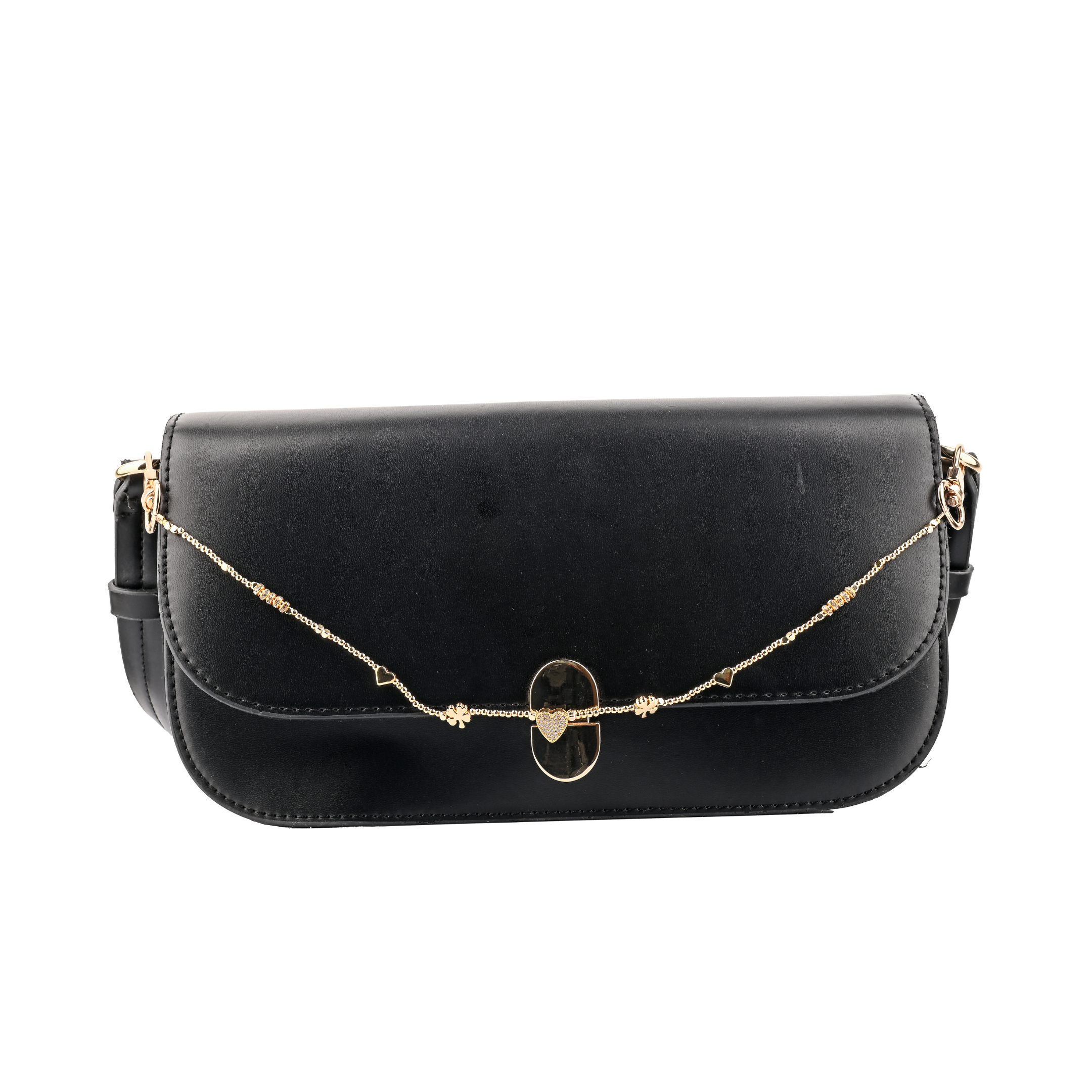 Lucky Heart Zirkon Taşlı Çanta Süsü – ClassicCharm (Bag Charm) | Happyangels