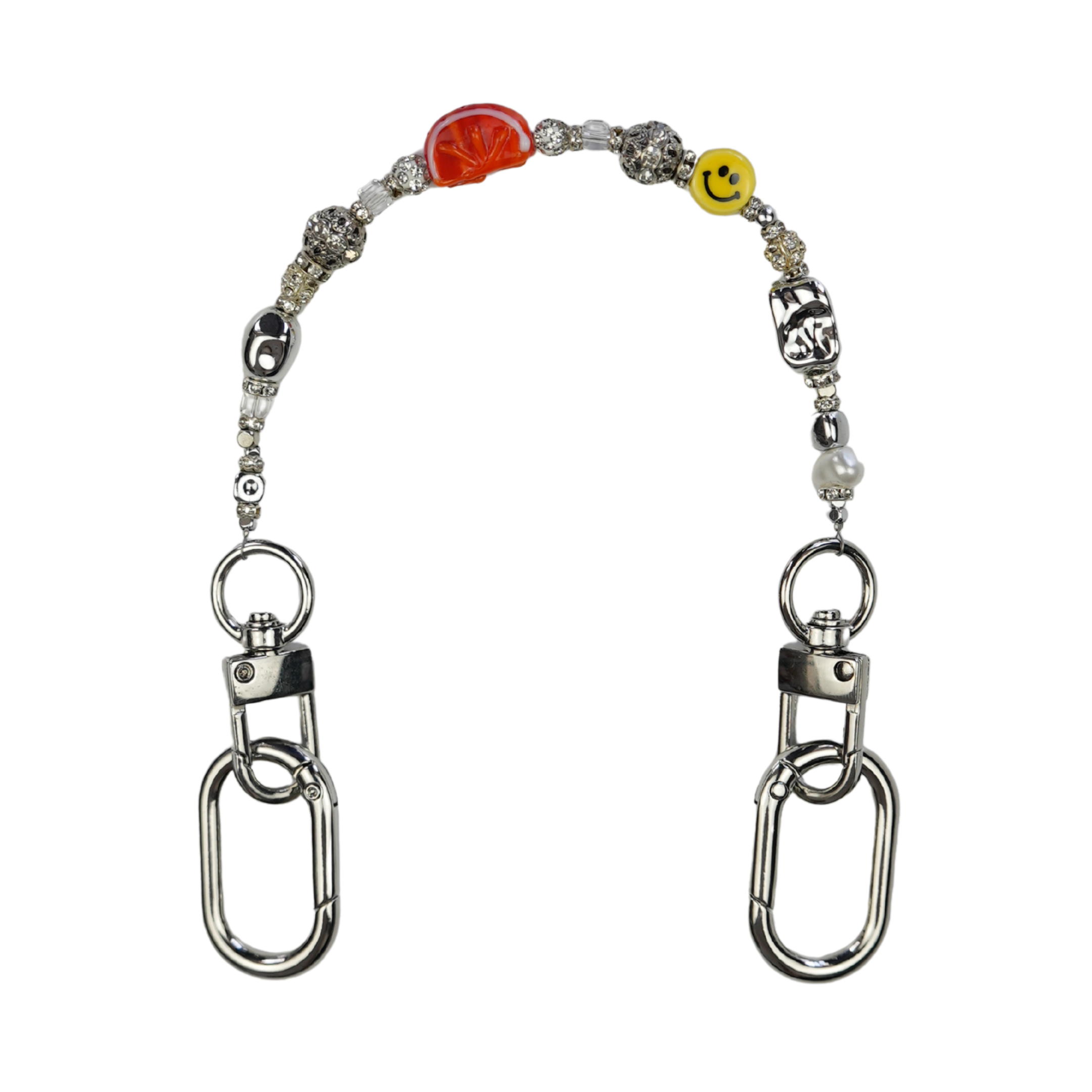 Citrus Smile Murano Esintili Cam İşlemeli Çanta Süsü – LuxCharm (Bag Charm) | Happyangels