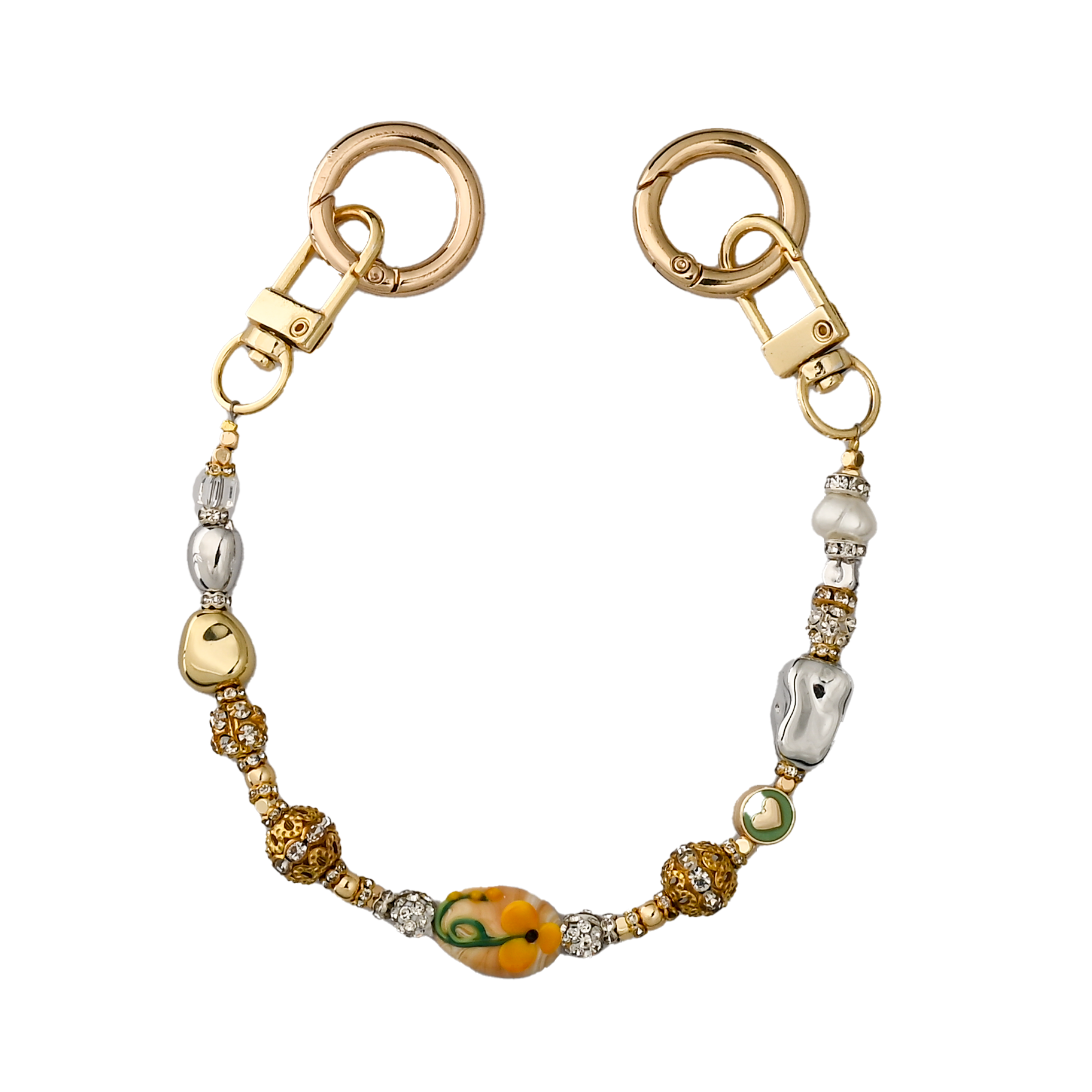 Sun Petal Murano Esintili Cam İşlemeli Çanta Süsü – LuxCharm (Bag Charm) | Happyangels