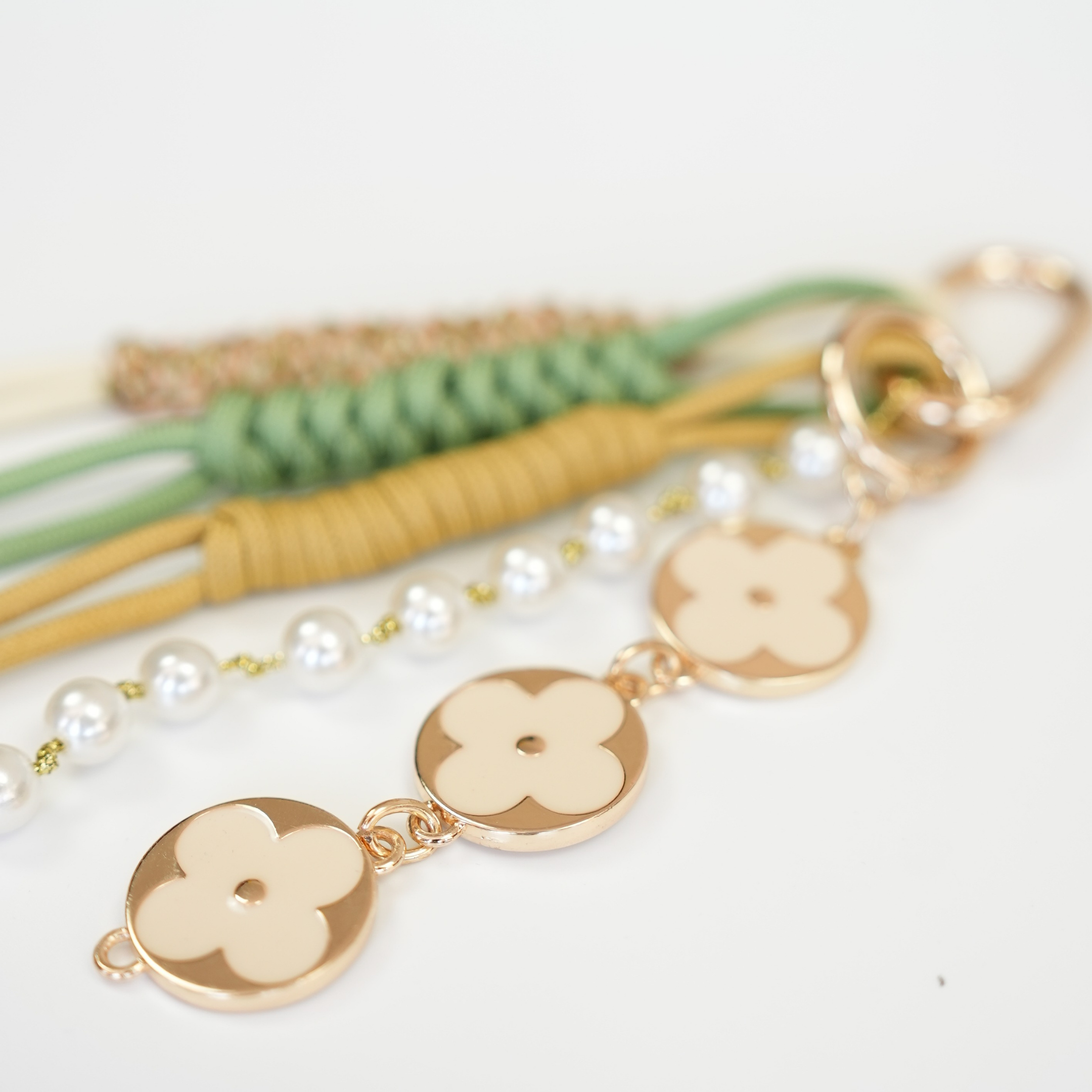 Olive Whisper El Yapımı Örgü Dokulu Çanta Süsü – RopeCharm (Bag Charm) | Happyangels