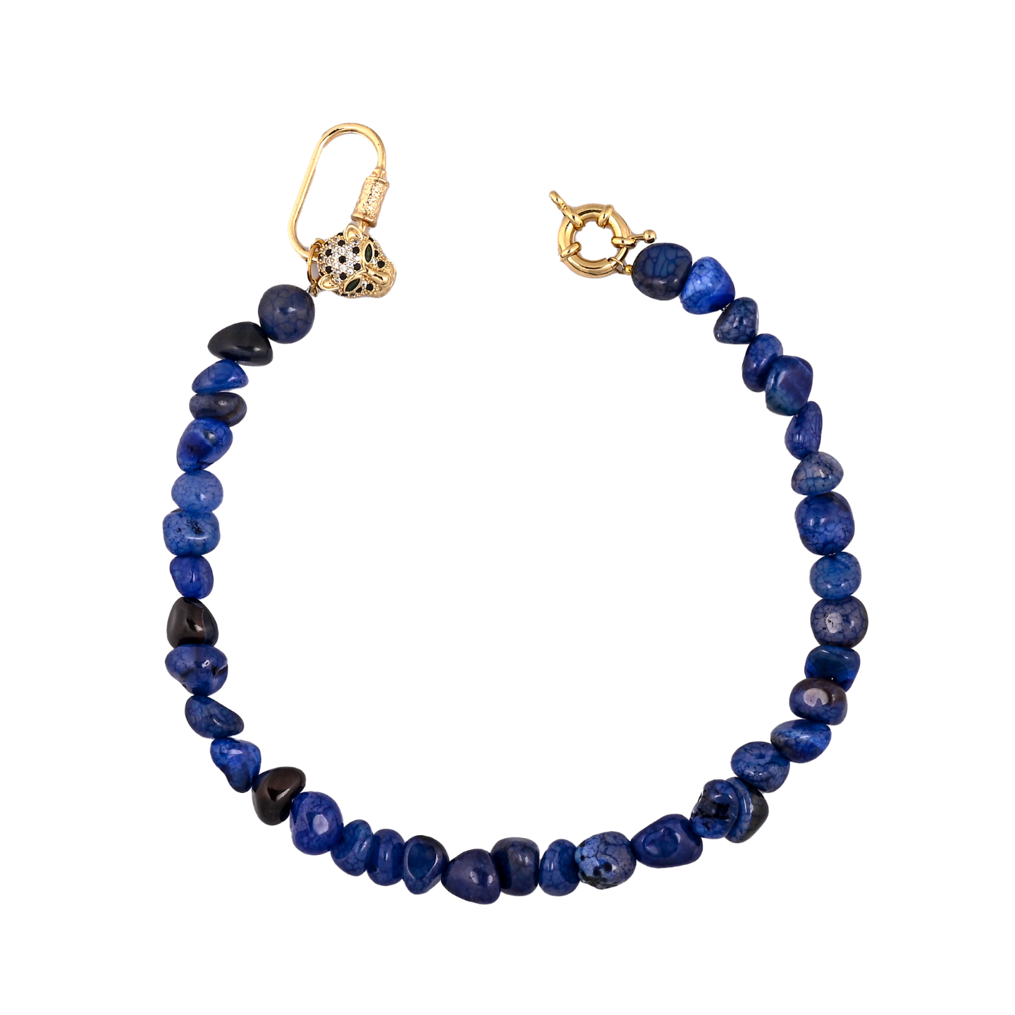 Midnight Blue Doğal Taşlı Çanta Süsü – LuxCharm (Bag Charm) | Happyangels