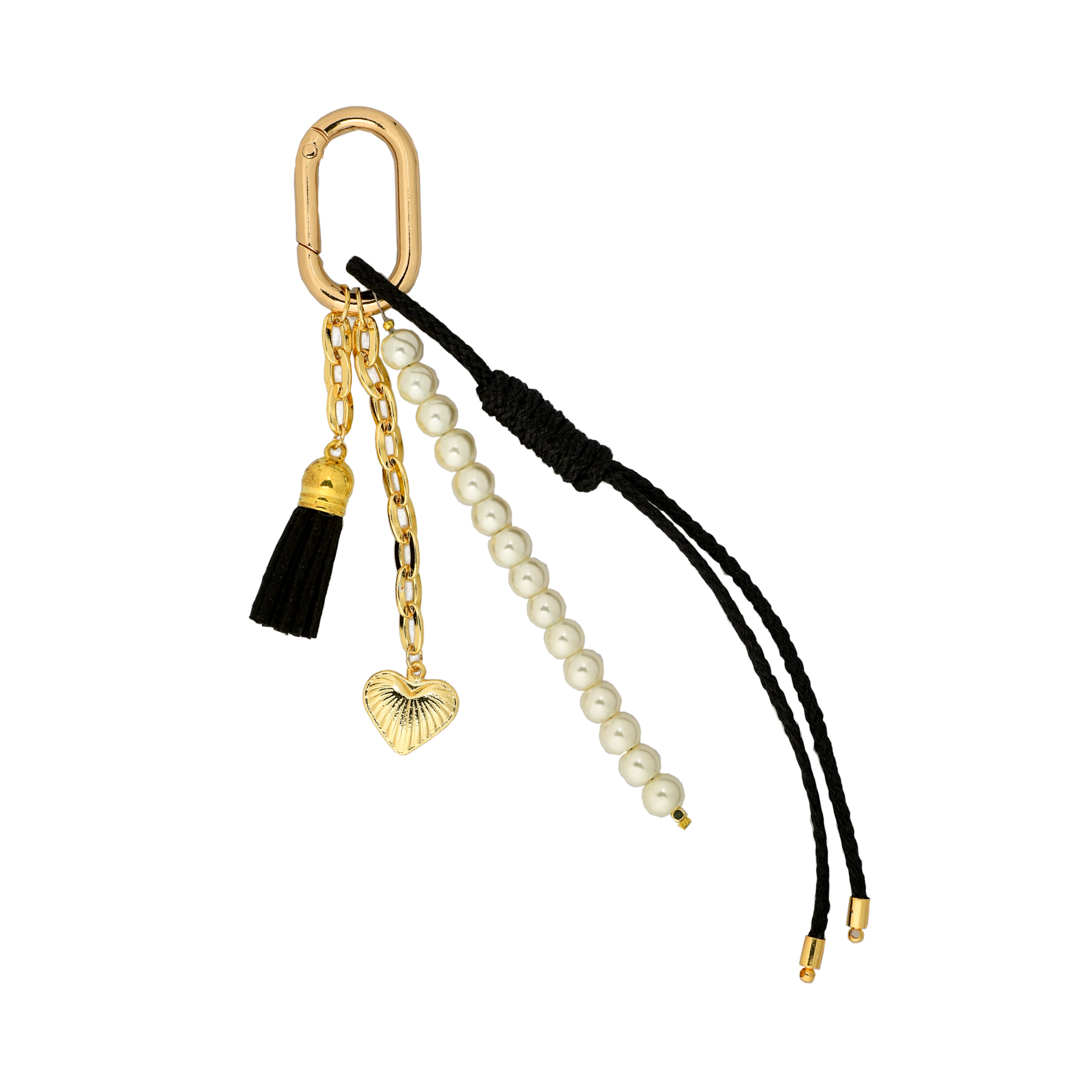 Noir Pearl El Yapımı Örgü Dokulu Çanta Süsü – RopeCharm (Bag Charm) | Happyangels