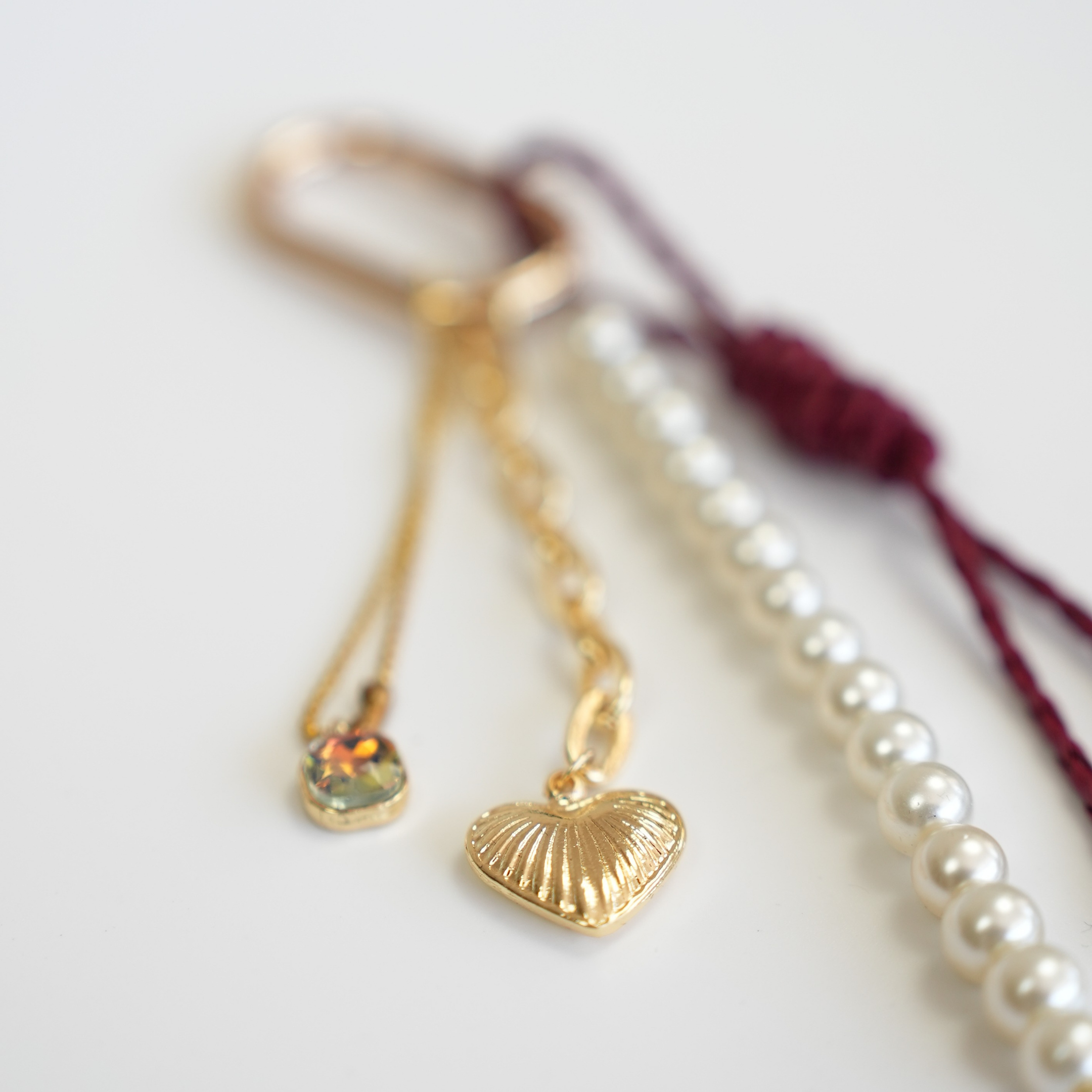 Crimson Heart El Yapımı Örgü Dokulu Çanta Süsü – RopeCharm (Bag Charm) | Happyangels